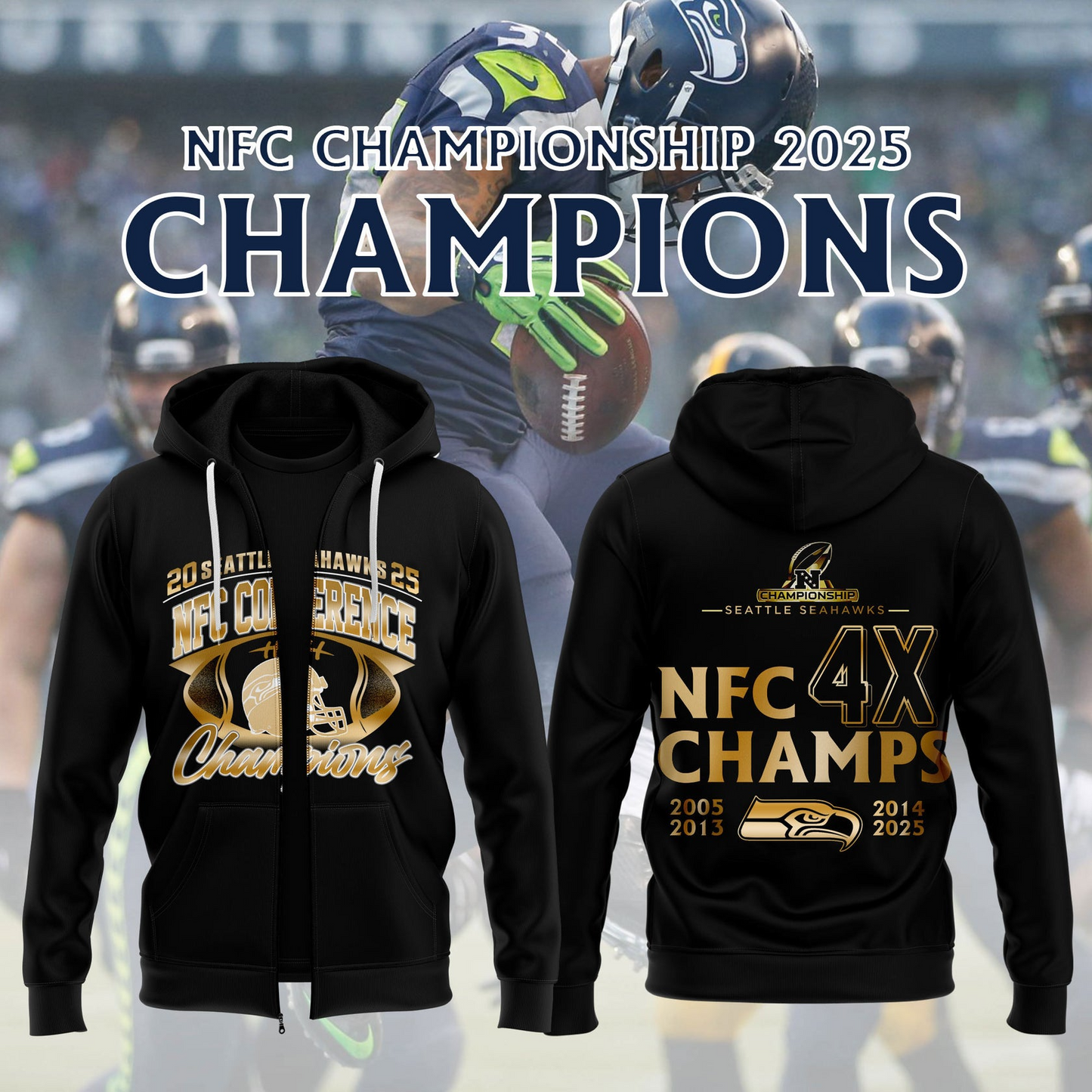 SS x NFL 2025 NFC Conference Champions V3 Shirt DDT NTL