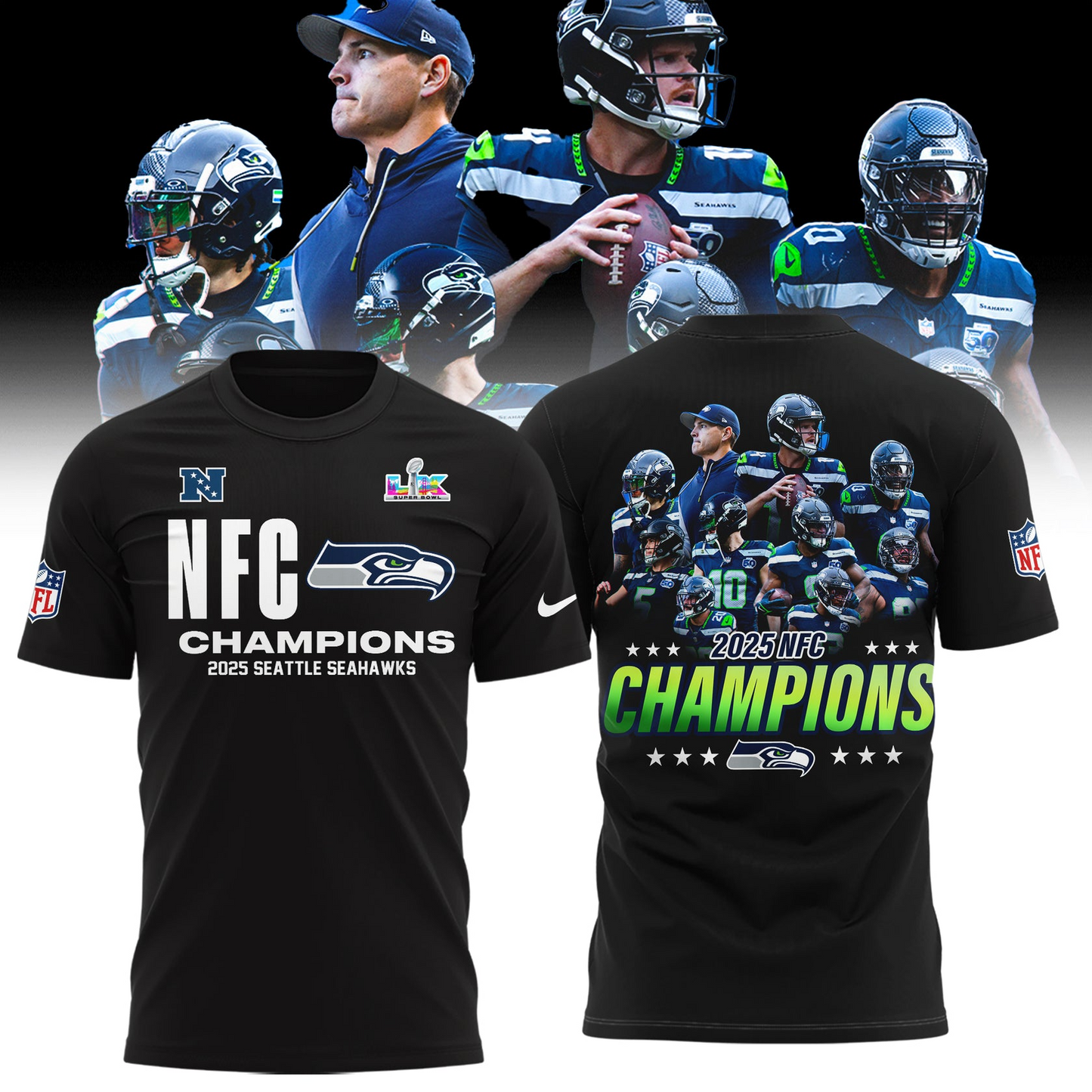 SS x NFL 2025 NFC Conference Champions V5 Shirt DDT NTL