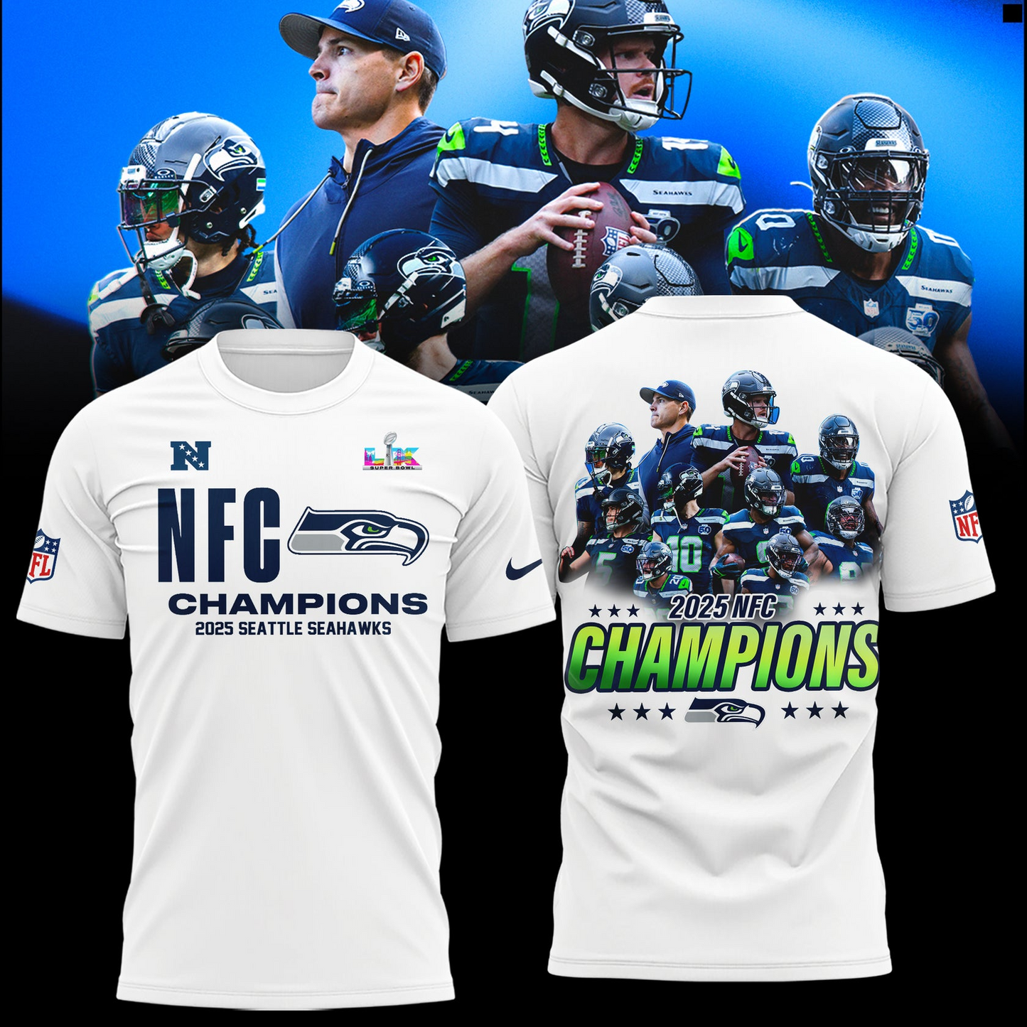 SS x NFL 2025 NFC Conference Champions V6 Shirt DDT NTL