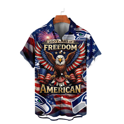 SS x NFL America 250th Anniversary Eagles Hawaiian Shirt 090626