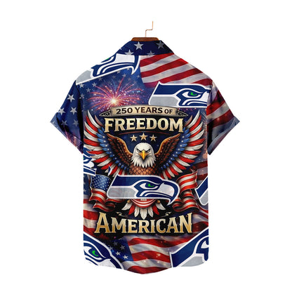SS x NFL America 250th Anniversary Eagles Hawaiian Shirt 090626