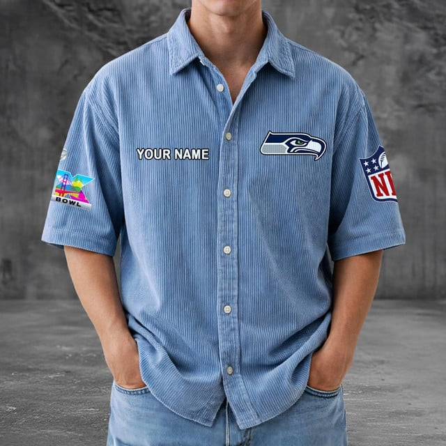 SS x NFL Men Seersucker Button Shirt DDT NTL