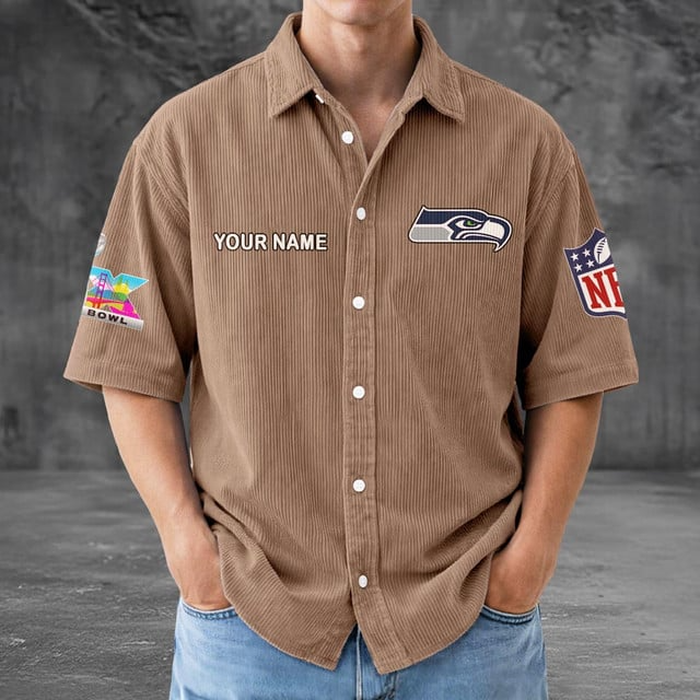 SS x NFL Men Seersucker Button Shirt DDT NTL