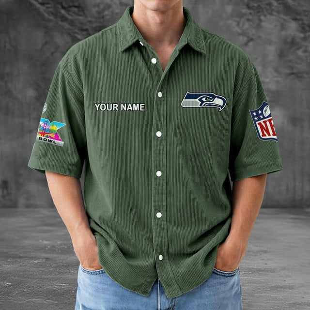 SS x NFL Men Seersucker Button Shirt DDT NTL