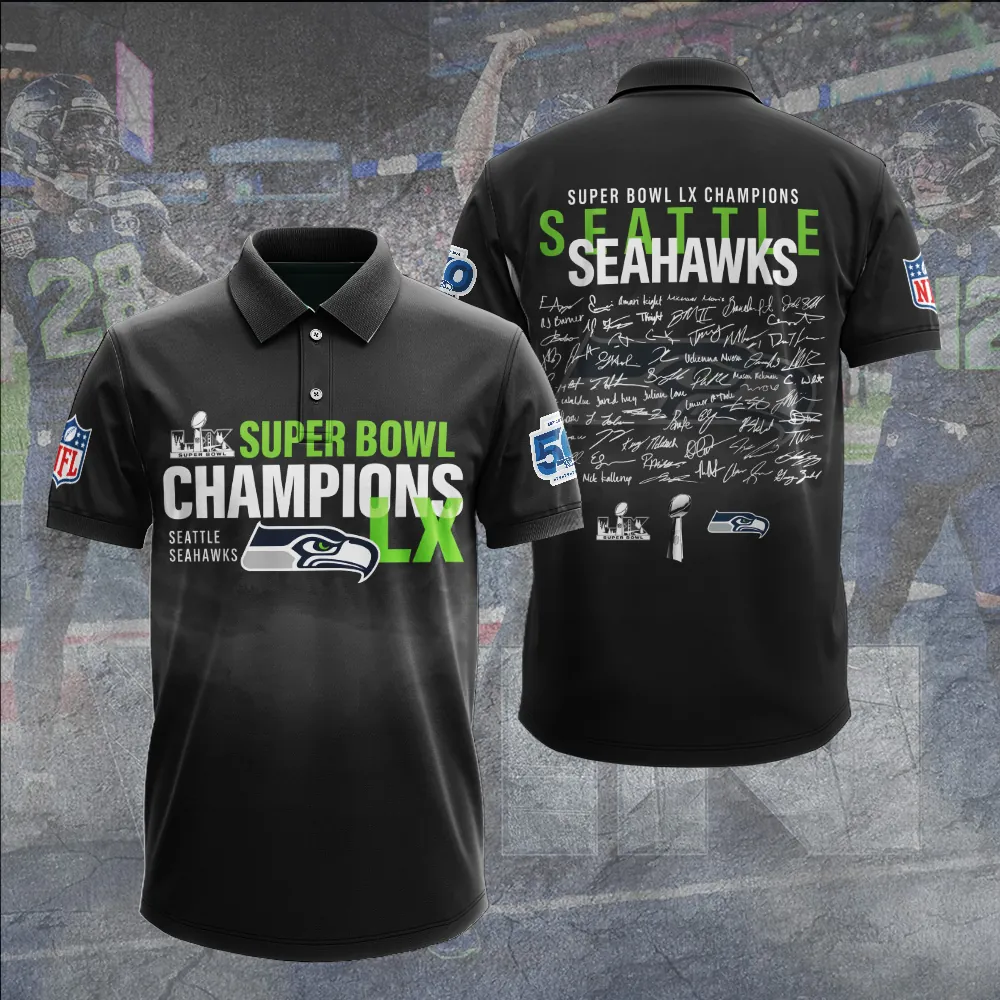 SS x NFL Super Bowl LX Champions 3D Shirt DDT NTL