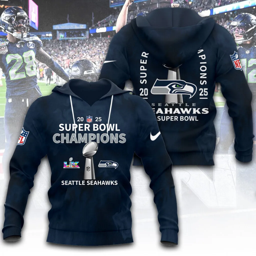 SS x NFL Super Bowl LX Champions V17 3D Shirt DDT NTL