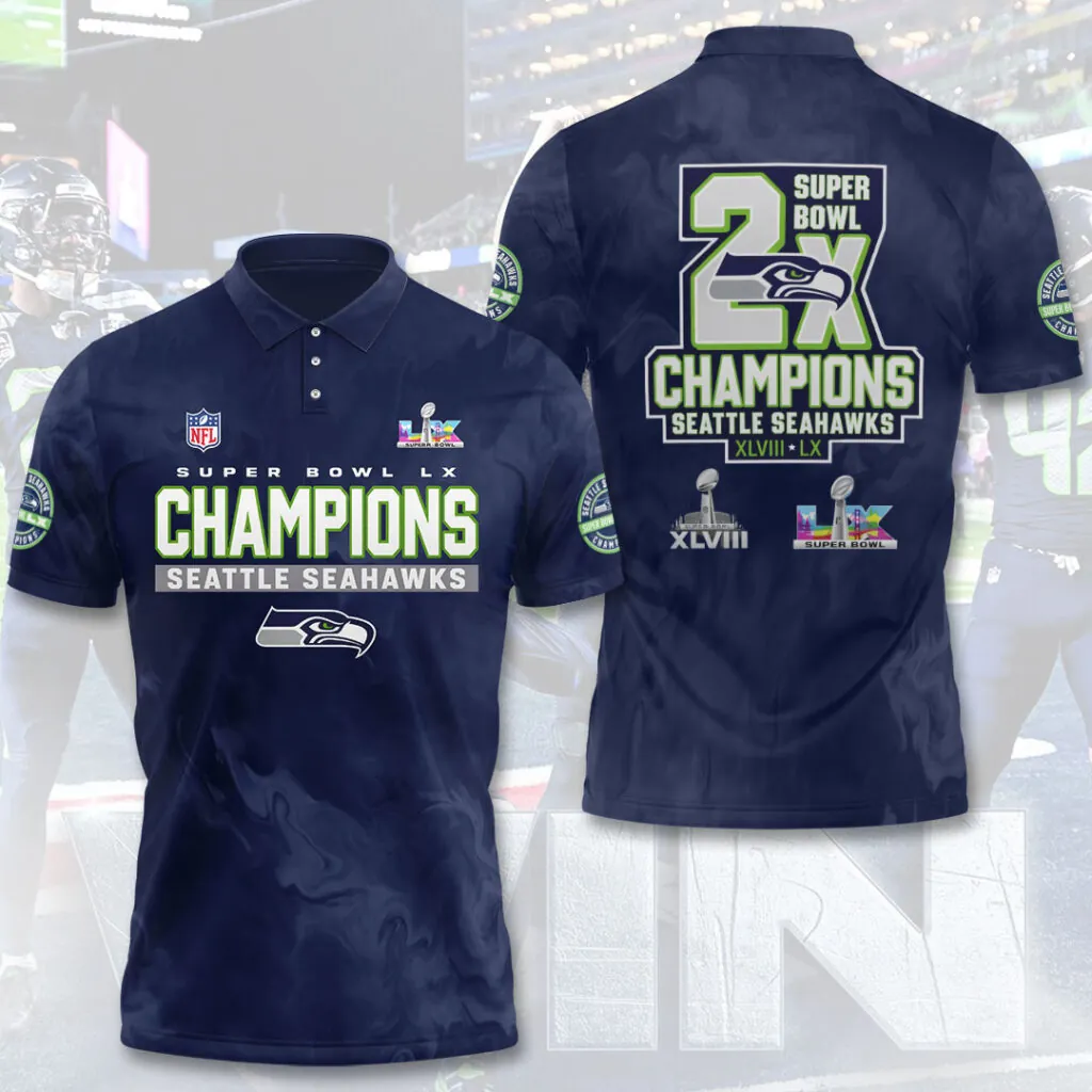 SS x NFL Super Bowl LX Champions V20 3D Shirt DDT NTL