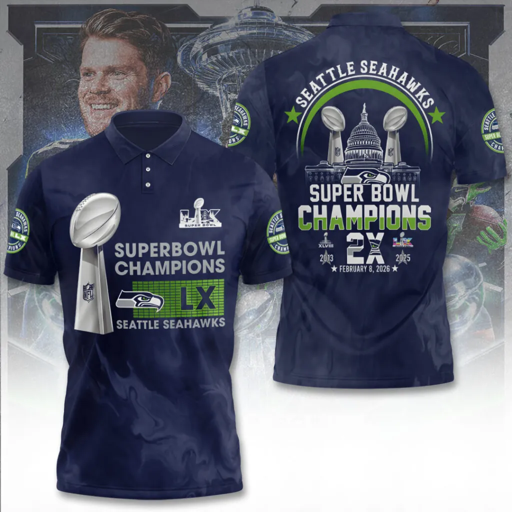 SS x NFL Super Bowl LX Champions V23 3D Shirt DDT NTL