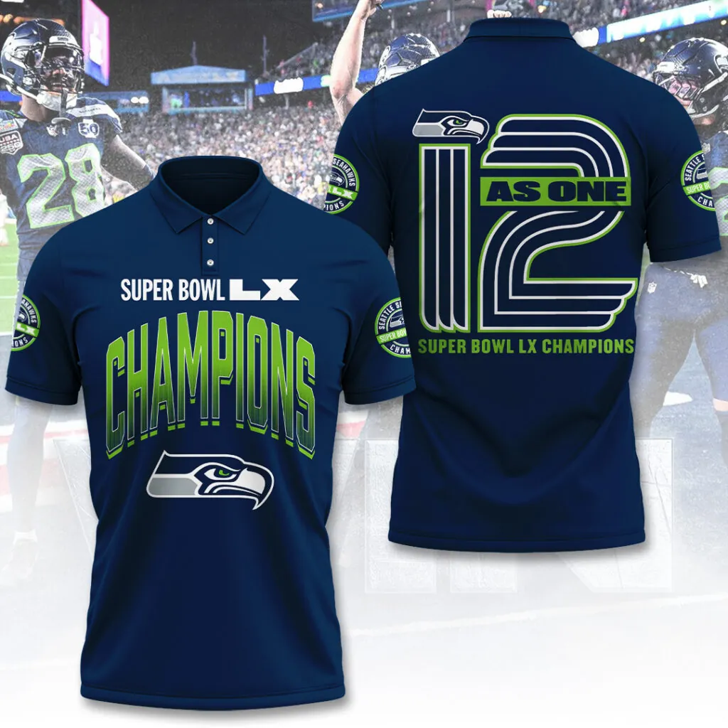 SS x NFL Super Bowl LX Champions V28 3D Shirt DDT NTL