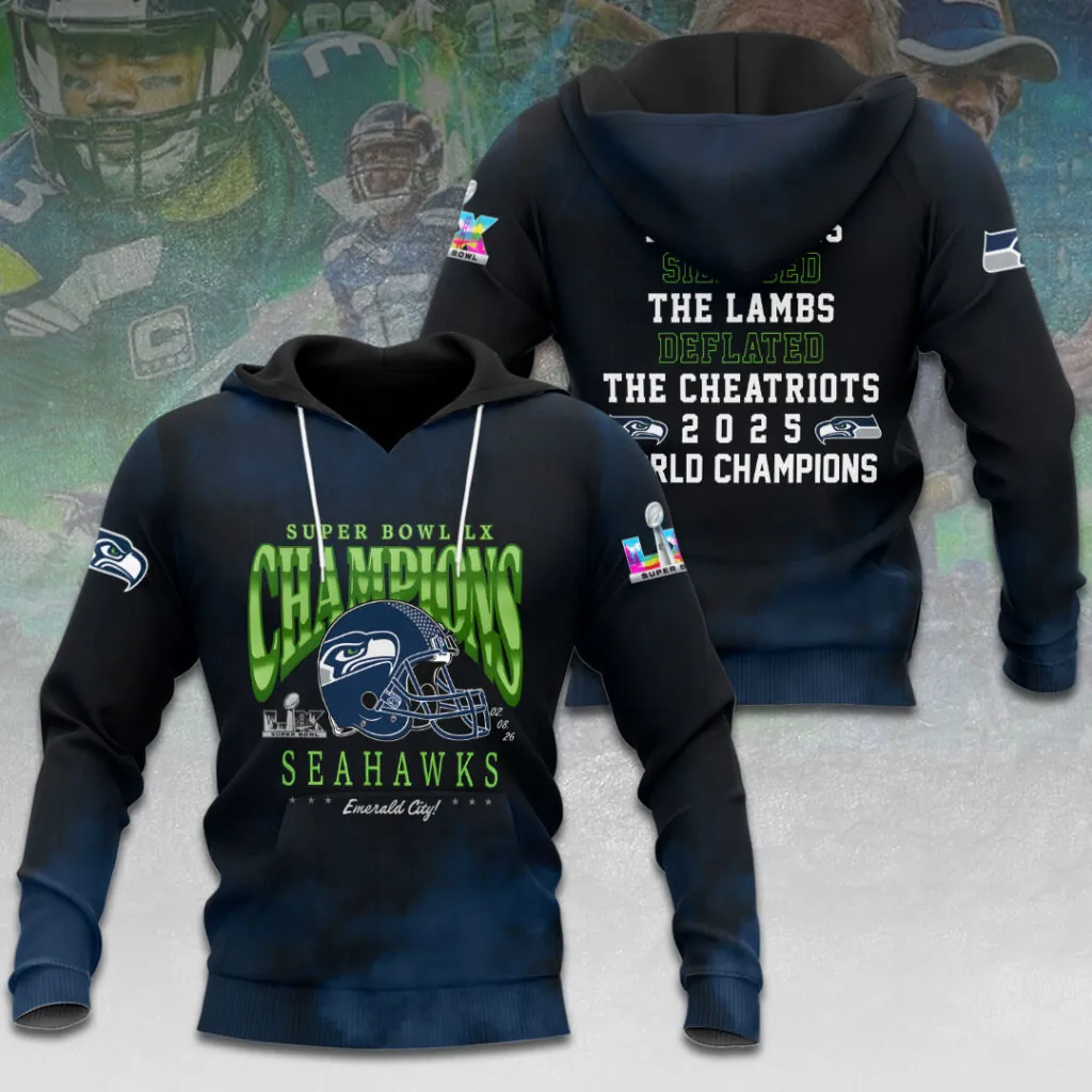 SS x NFL Super Bowl LX Champions V35 3D Shirt DDT NTL