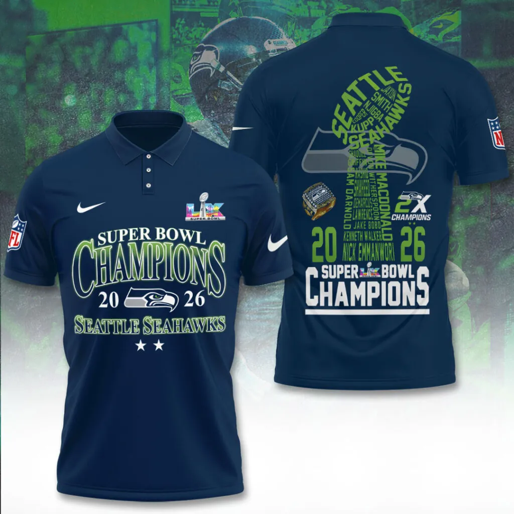 SS x NFL Super Bowl LX Champions V37 3D Shirt DDT NTL