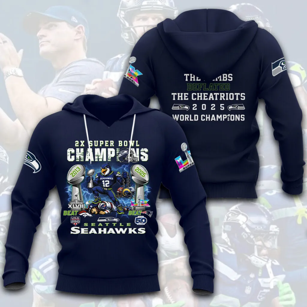 SS x NFL Super Bowl LX Champions V38 3D Shirt DDT NTL