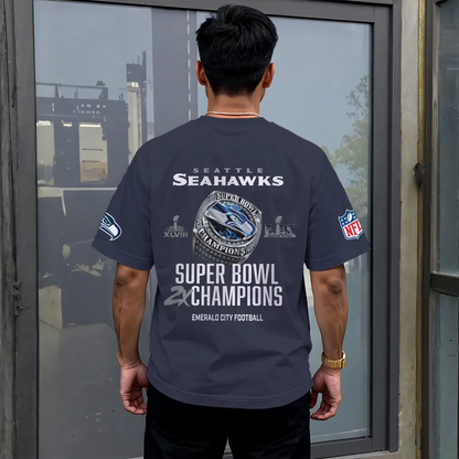 SS x NFL Super Bowl LX Champions V46 3D Shirt DDT NTL