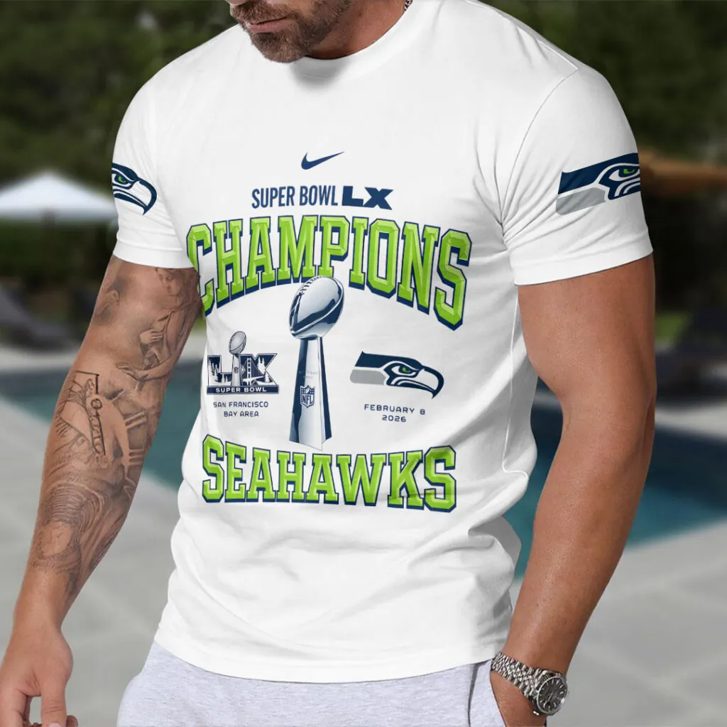 SS x NFL Super Bowl LX Champions V5 3D Shirt DDT NTL