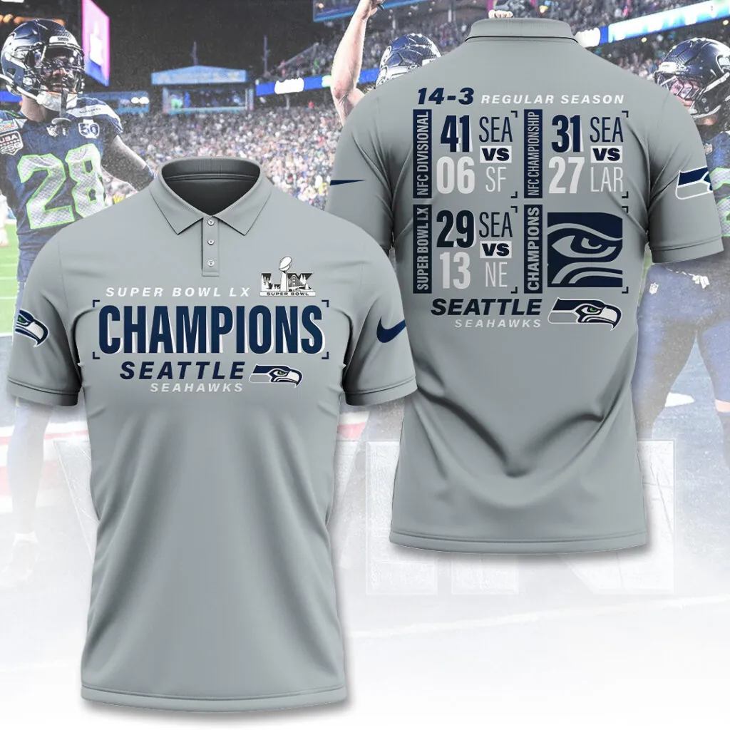 SS x NFL Super Bowl LX Champions V6 3D Shirt DDT NTL