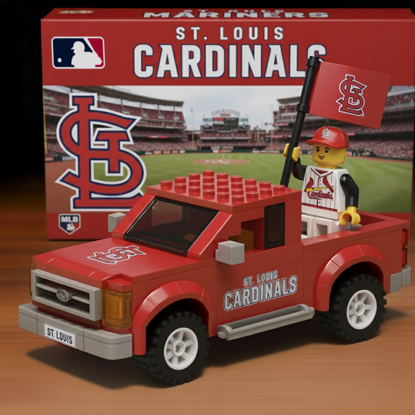 STL x MLB Building Blocks Truck Toy Set DatND DVT