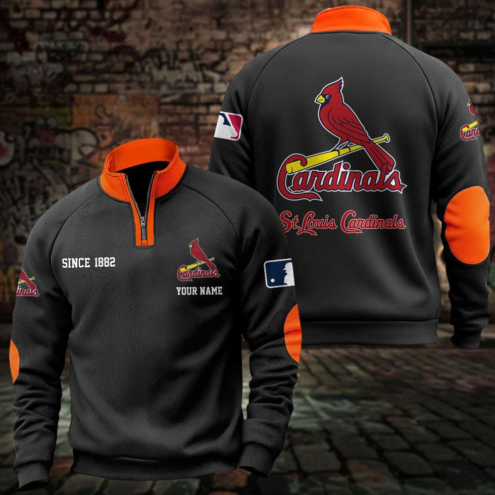 STL x MLB Sweatshirts Quarter Collared Sweatshirt Pullover DatND DVT