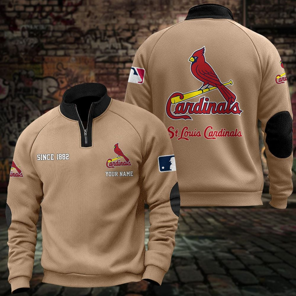 STL x MLB Sweatshirts Quarter Collared Sweatshirt Pullover DatND DVT