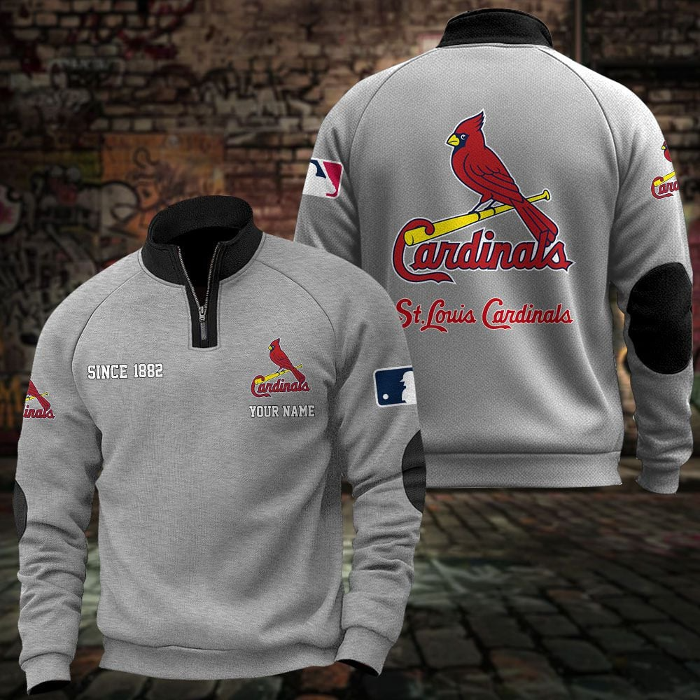STL x MLB Sweatshirts Quarter Collared Sweatshirt Pullover DatND DVT