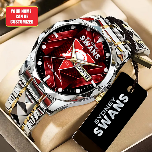 SYD x AFL Alloy Luxury Quartz Watch DATND TANTD