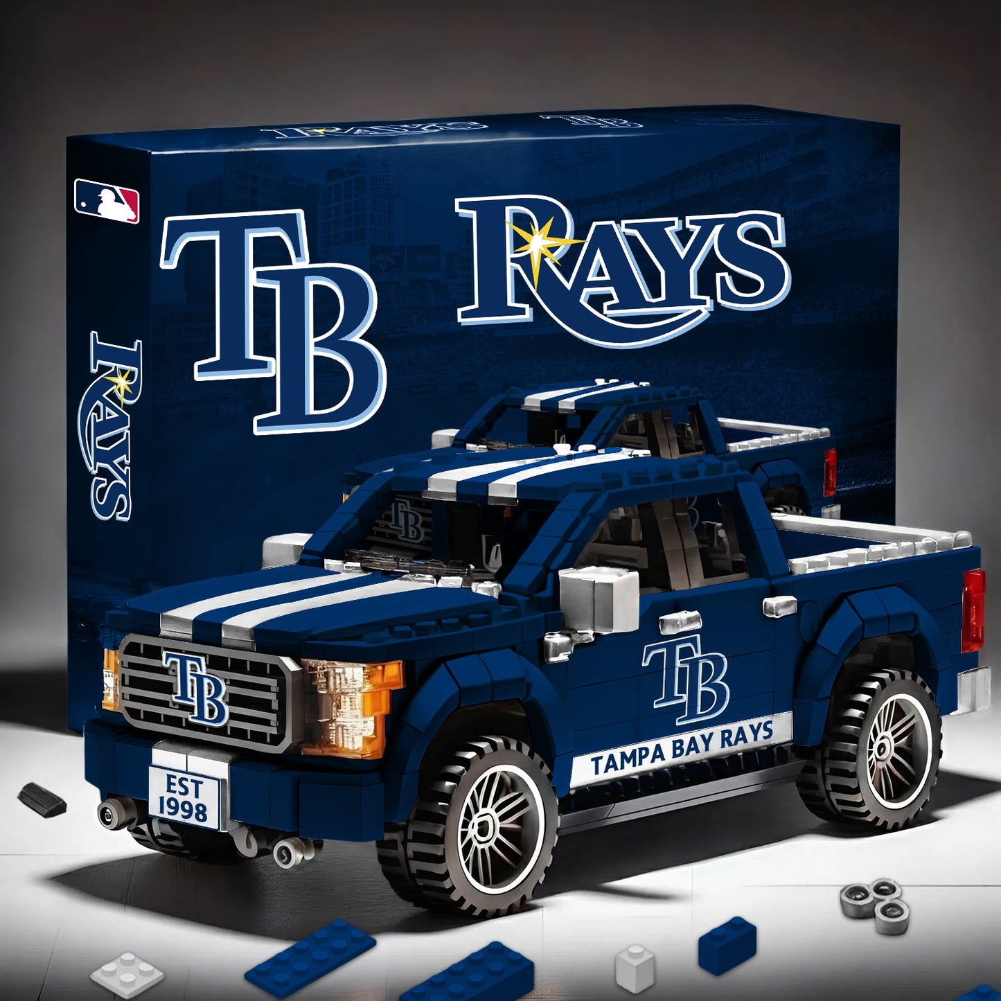 TB x MLB 3D Racing Truck Model Building Block Set 0112 V1 NAK NHM