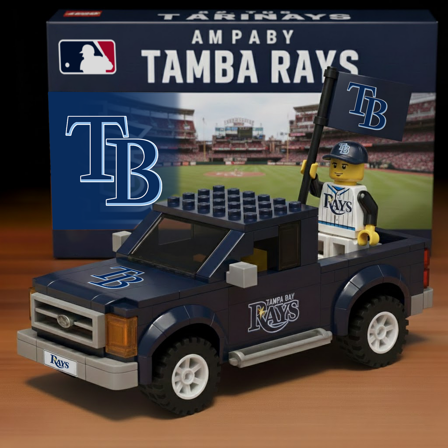 TB x MLB Building Blocks Truck Toy Set DatND DVT