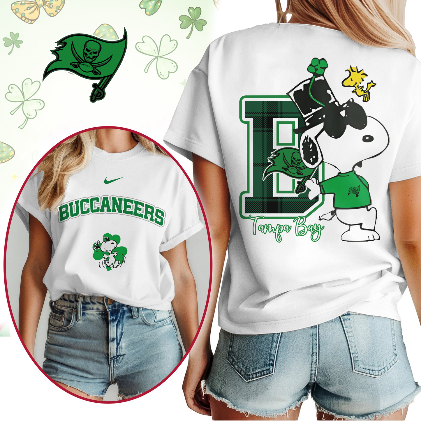 TBB Premium NFL Snoopy St. Patricks Day Shirt DDT NTL