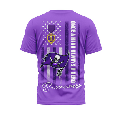 TBB Premium National Purple Hear Day 3D Shirt  300626