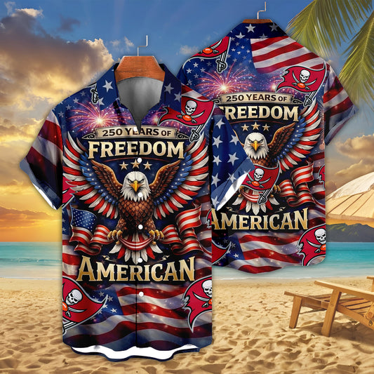 TBB x NFL America 250th Anniversary Eagles Hawaiian Shirt 090626