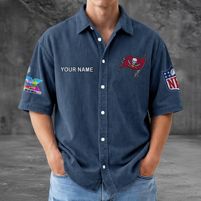 TBB x NFL Men Seersucker Button Shirt DDT NTL