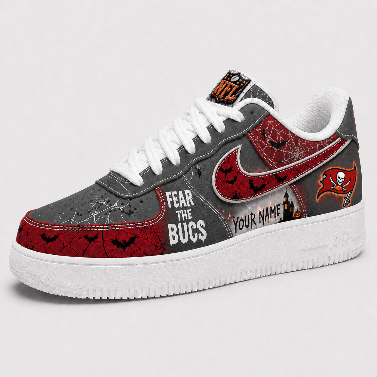 TBB x Premium NFL Fear The Team Halloween AF1 Sneakers