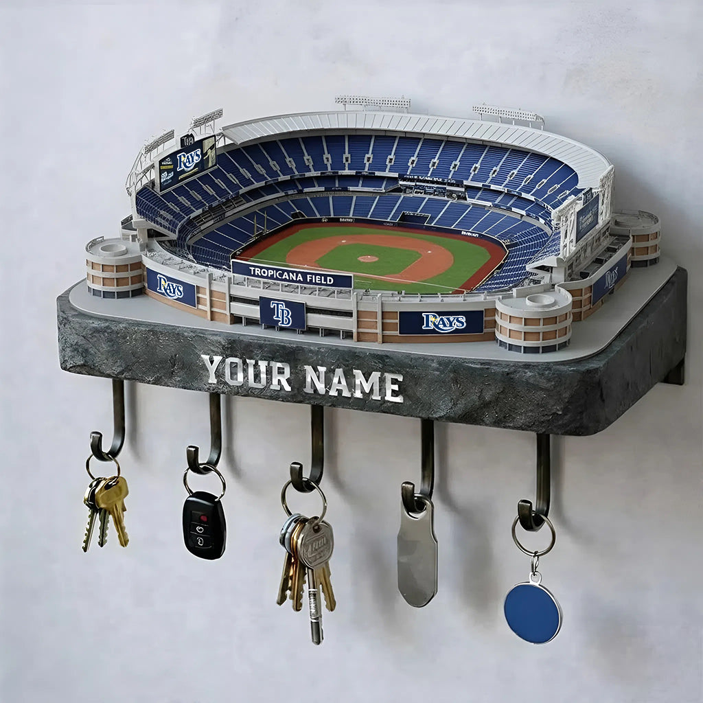 TBR Stadium Premium MLB Wood Key Hanger DDT NHM