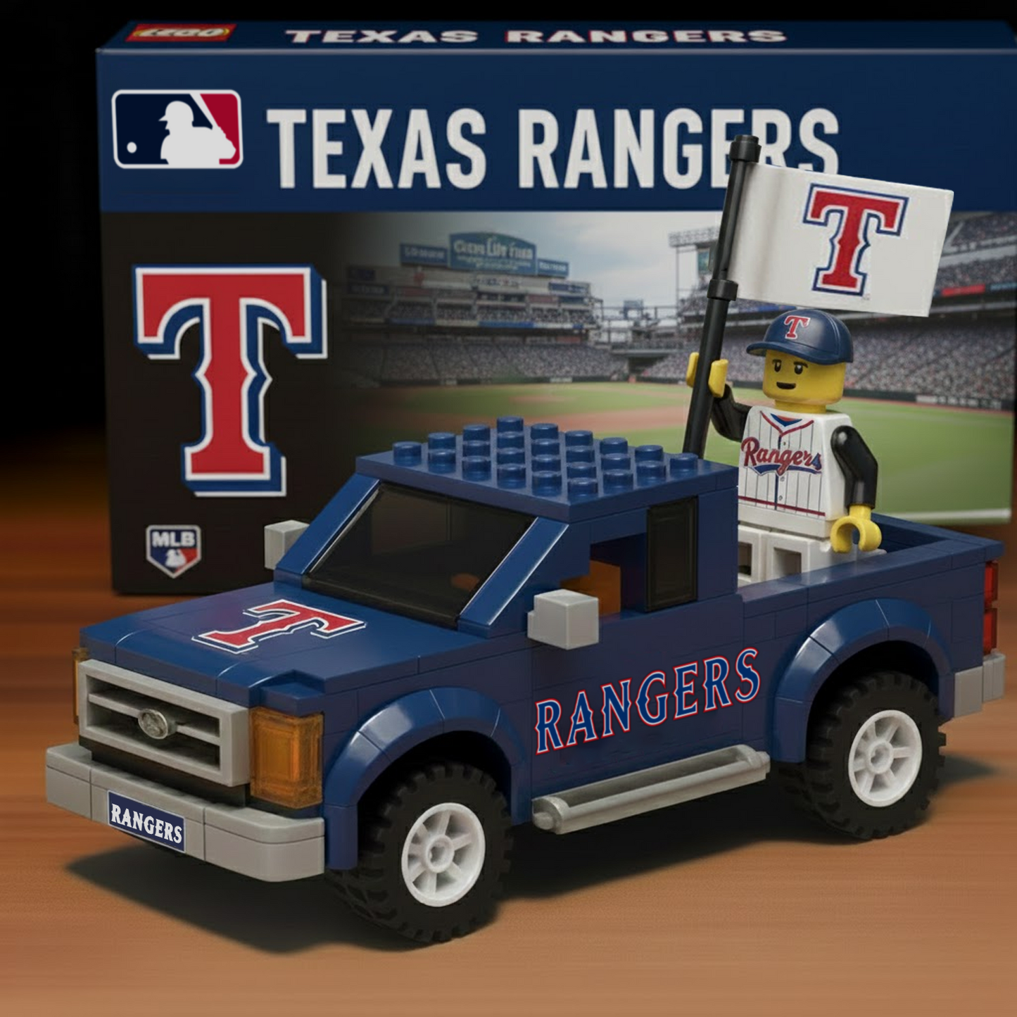 TEX x MLB Building Blocks Truck Toy Set DatND DVT