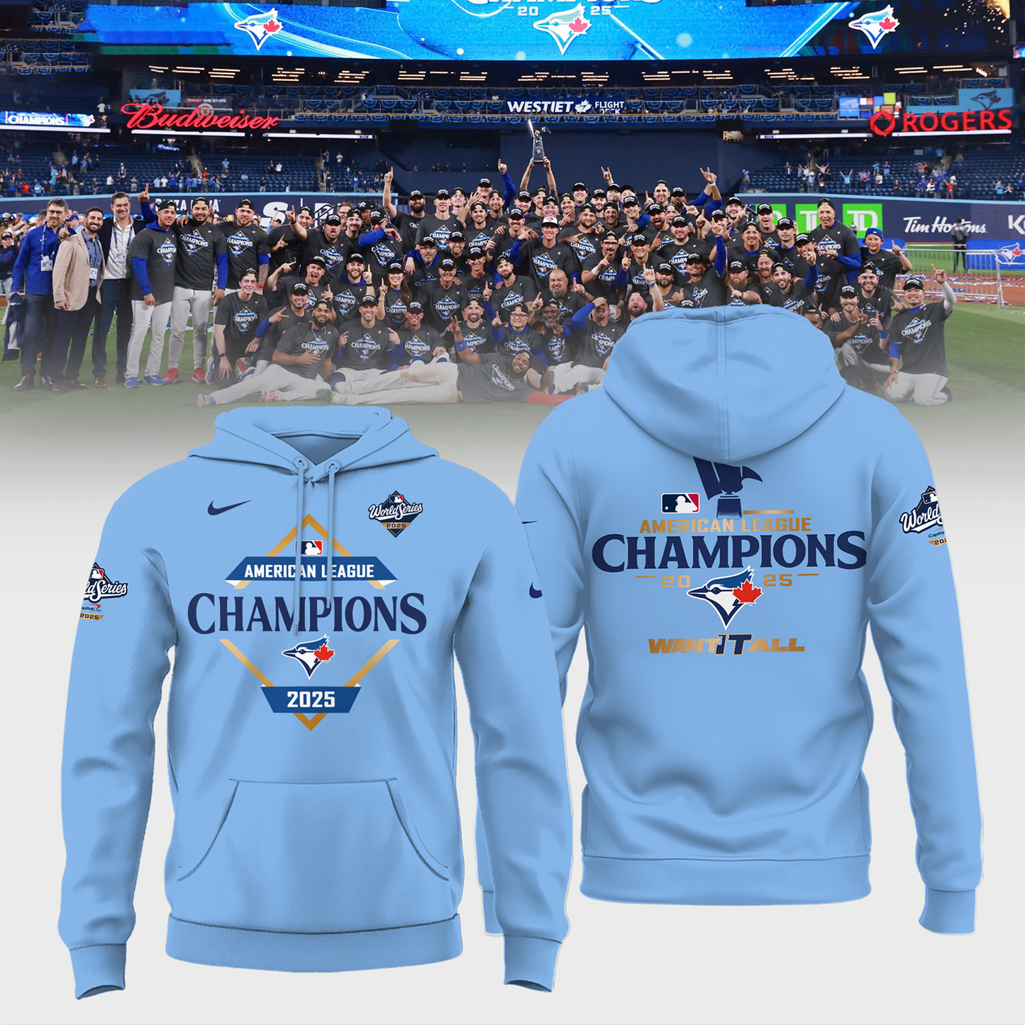 TOR X MLB American League Champions Limited Edition Hoodies V4 DATND THUONGNH