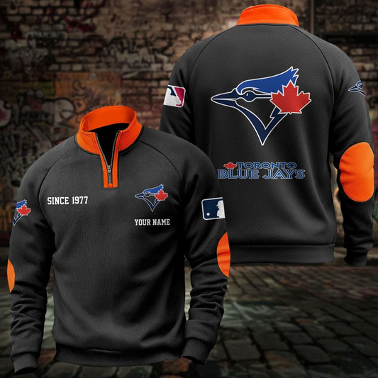 TOR x MLB Sweatshirts Quarter Collared Sweatshirt Pullover DatND DVT