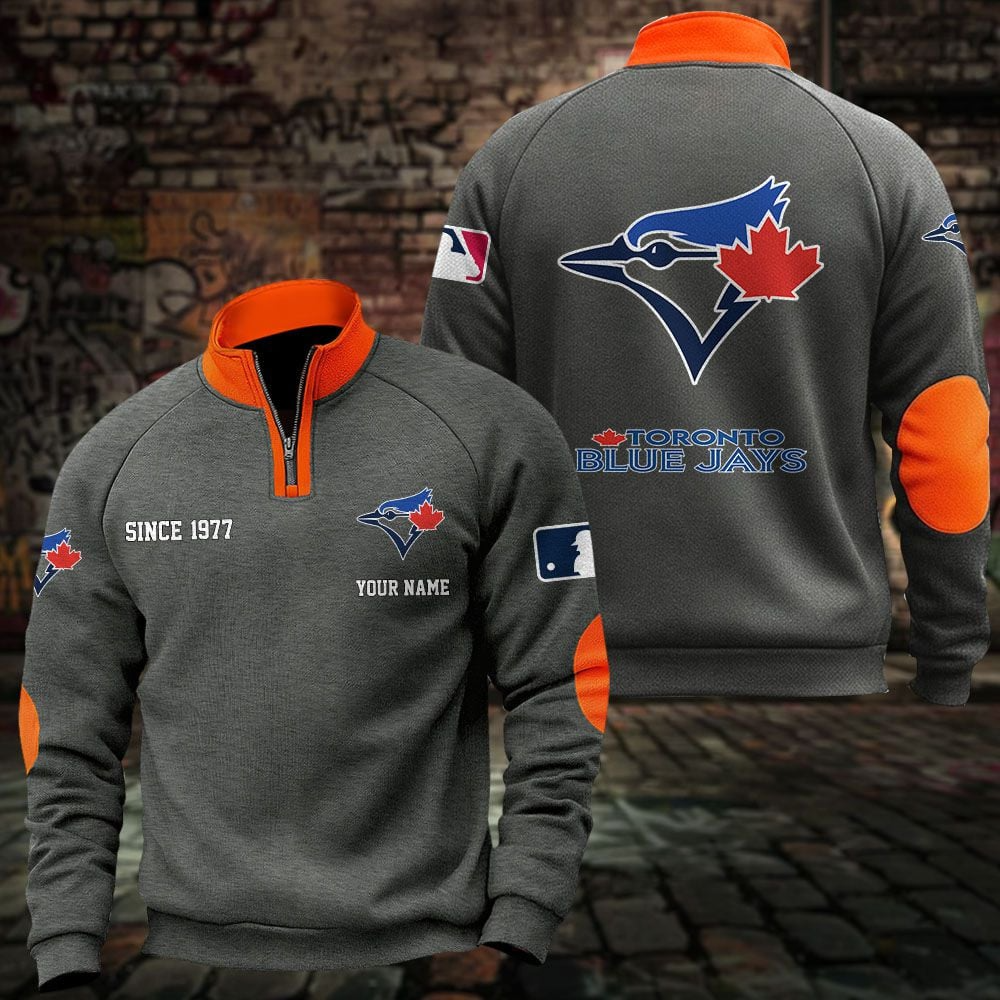 TOR x MLB Sweatshirts Quarter Collared Sweatshirt Pullover DatND DVT