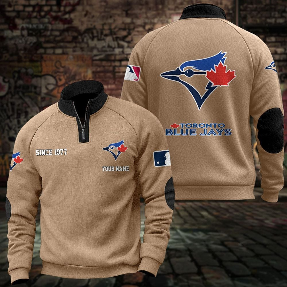 TOR x MLB Sweatshirts Quarter Collared Sweatshirt Pullover DatND DVT