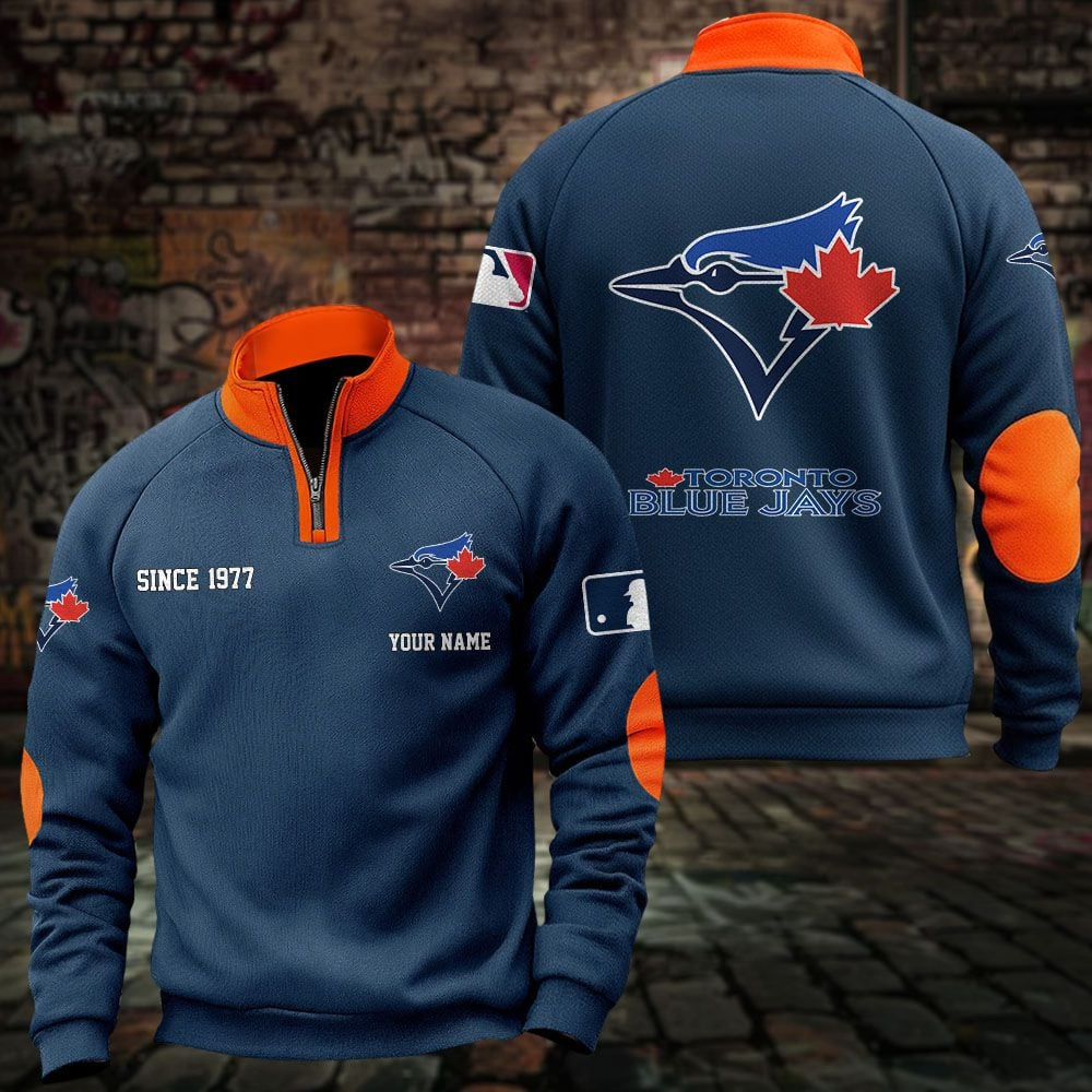 TOR x MLB Sweatshirts Quarter Collared Sweatshirt Pullover DatND DVT