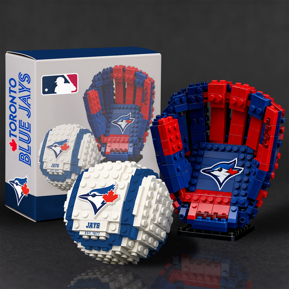 MLB Teams Baseball Glove & Ball Building Block Set TT TL