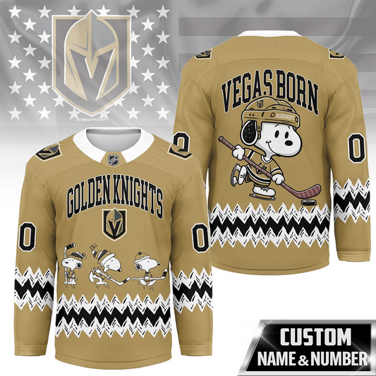 VGK Premium NHL Snoopy Personalized Hockey Jersey DDT CTND