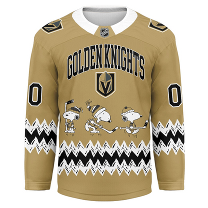 VGK Premium NHL Snoopy Personalized Hockey Jersey DDT CTND