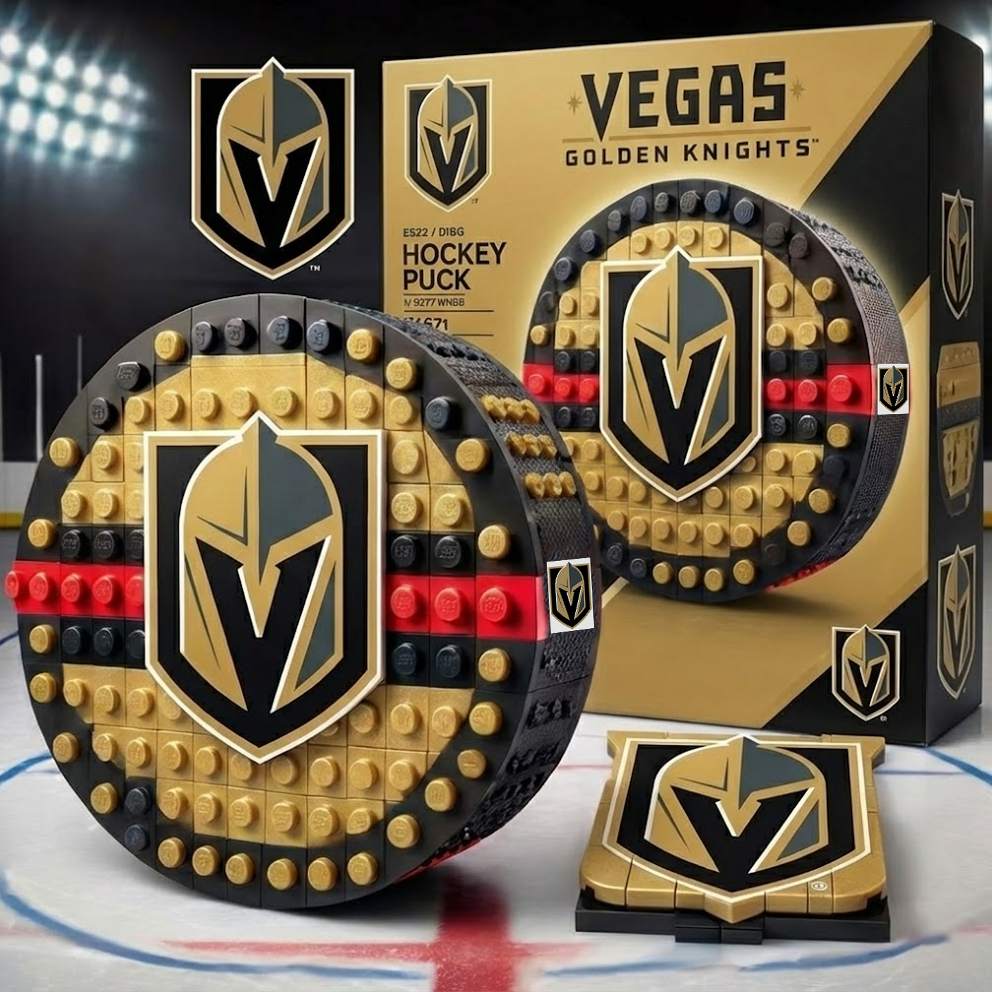 VGK x NHL Hockey Game Building Blocks 0512 DDT CTND