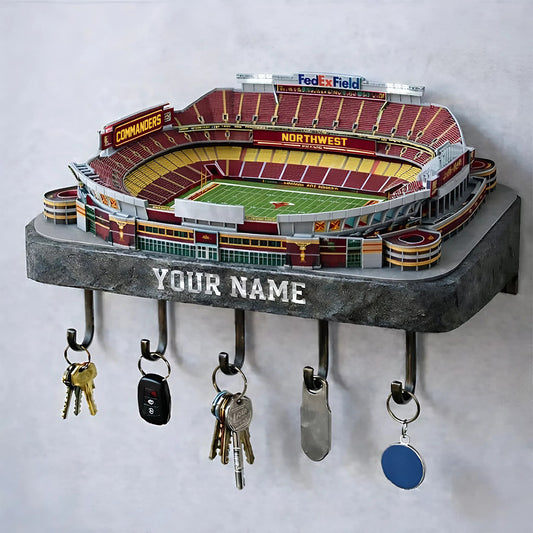 WAS Stadium Premium NFL Wood Key Hanger DDT NHM