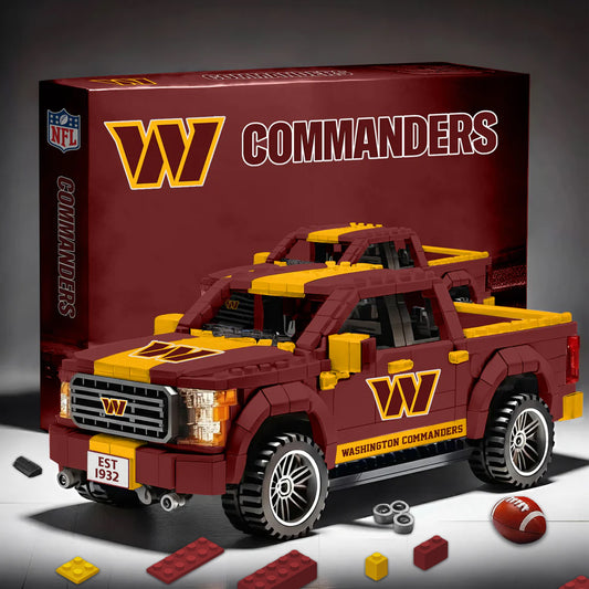 WAS X NFL 3D Racing Truck Model Building Block Set NDT NHM