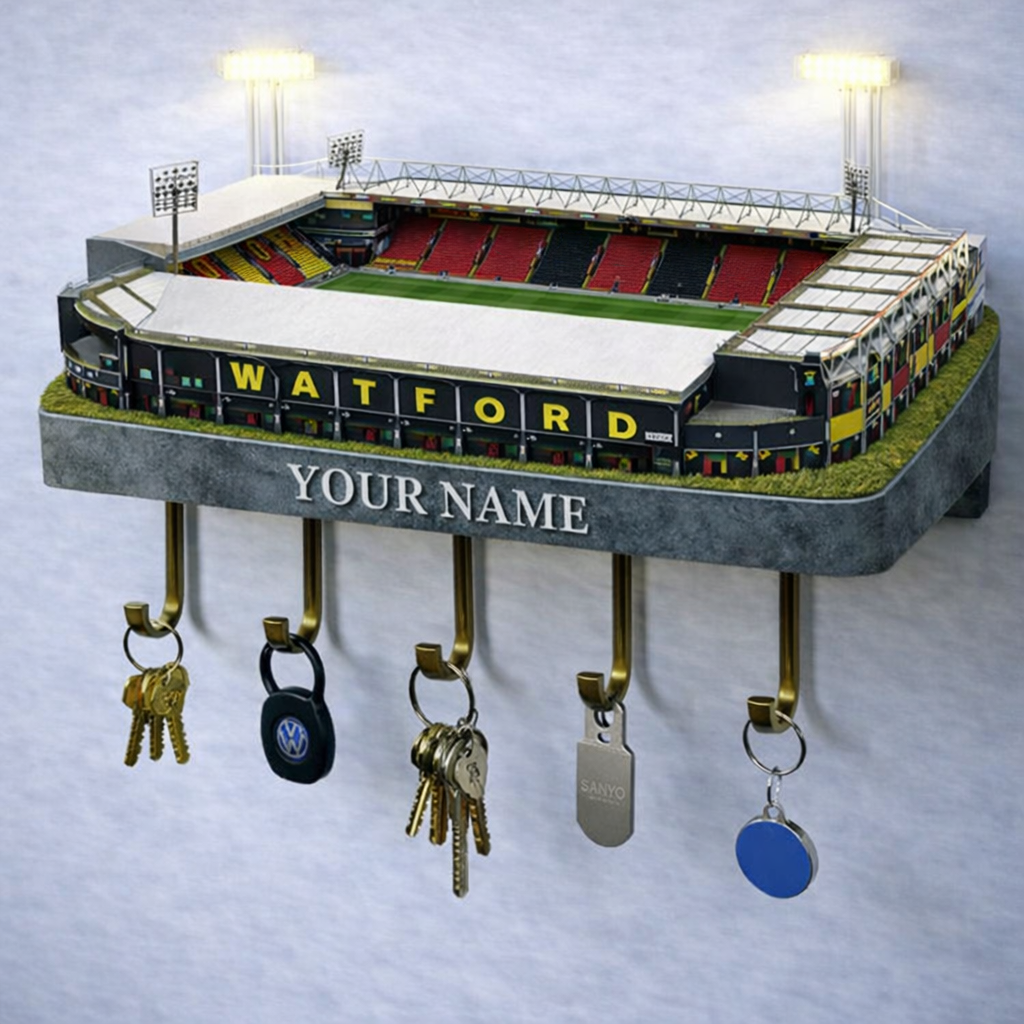 WAT Stadium Premium EFL Wood Key Hanger DDT NTL