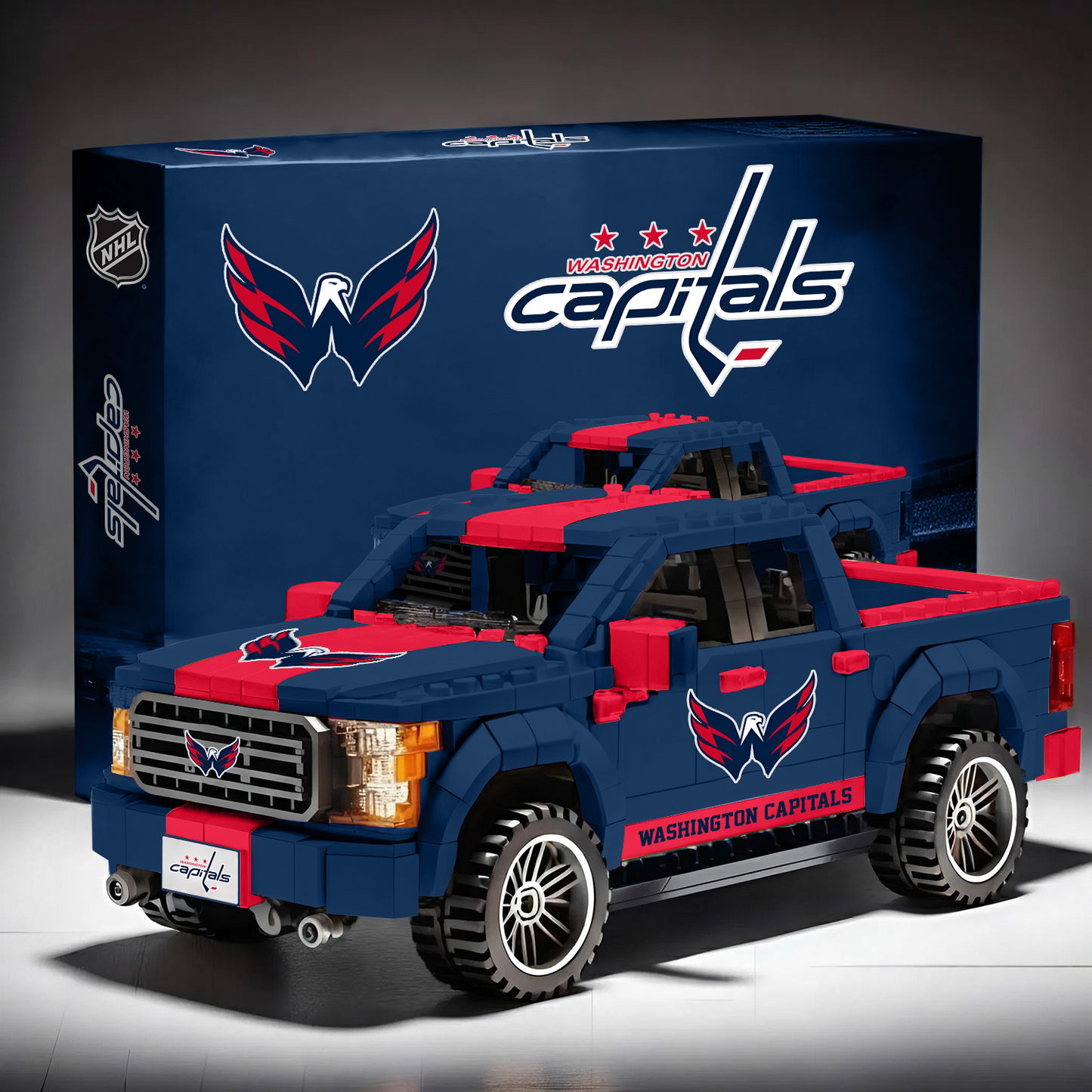 NHL 3D Racing Truck Model Building Block Set V1 NAK NHT