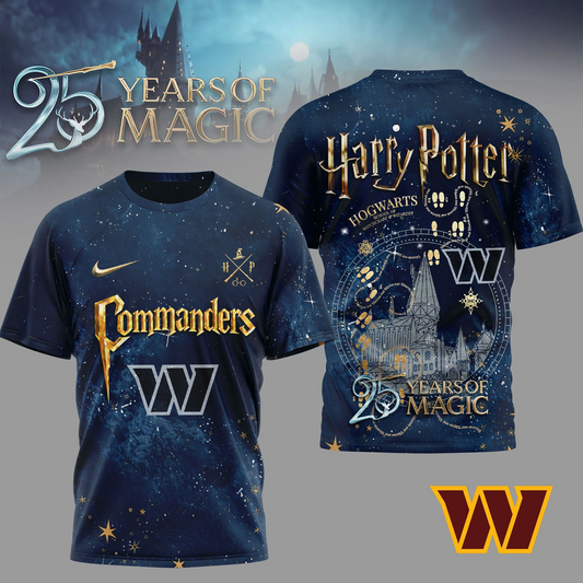 WC Premium NFL Harry Potter 25 Years Of Magic 3D Shirt DDT CTND