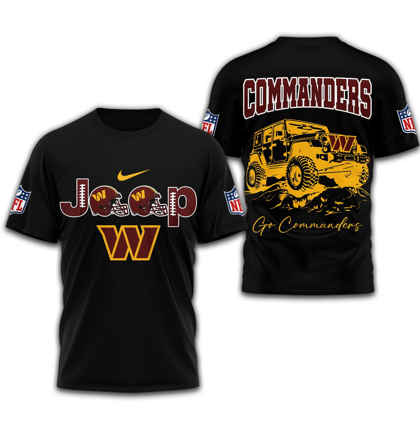WC Premium NFL Jeep 3D Shirt DDT NTL