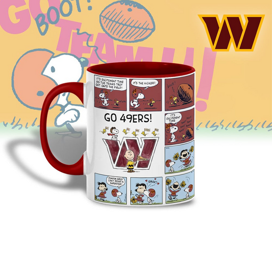 WC Premium NFL Peanuts Comic Mug DDT  CTND