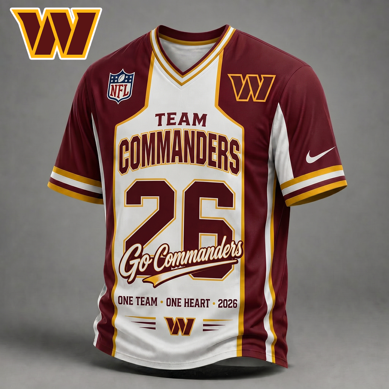 WC Premium NFL Team Pride V-Neck Jersey DDT  010626 HLPHUONG